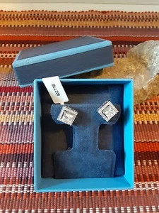 Bella Luce 5.40CTW Platinum Plated Sterling Silver Earrings Stud 401 - Picture 1 of 4