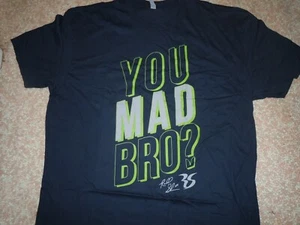 RARE!!!!!  "YOU MAD BRO?" Richard Sherman #25 BRAND NEW!!!! Men's 2XL T-shirt - Picture 1 of 3