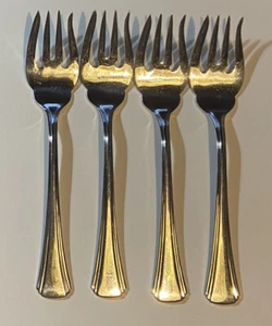 Reed & Barton MIRO 18/8 Edelstahl Salat oder Dessert Gabel 4 Stück - Bild 1 von 4