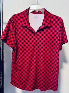 Camisa polo de golf para dama Pin Seeker talla XL Pickleball tenis manga corta - Imagen 1 de 6