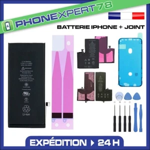 BATTERIE INTERNE COMPATIBLE IPHONE 6 7 8 X XR XS 11 12 13 14 15 PRO MAX + JOINT - Photo 1 sur 29