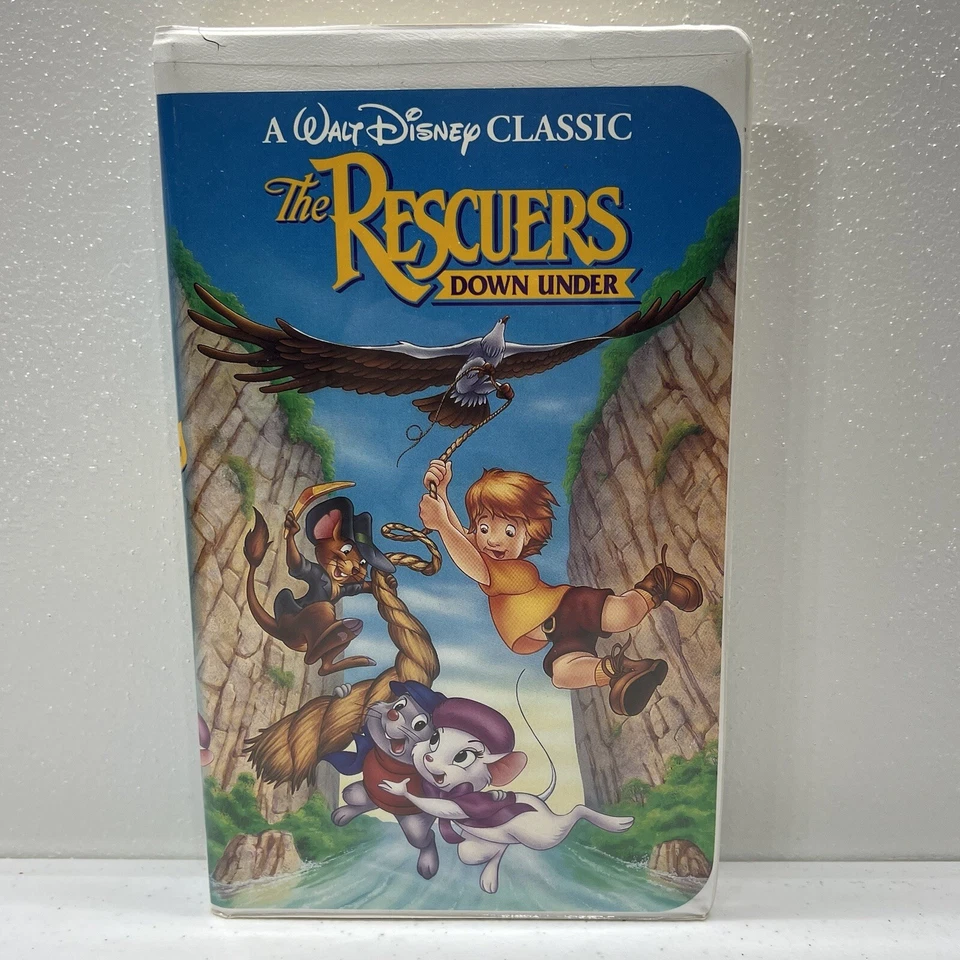 Walt Disney The Rescuers Down Under #1142 VHS Black Diamond Classic Series - Image 1 of 4