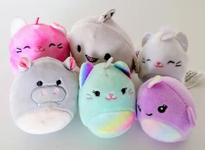 Squishmallows Squishville Miniatures - Lot of 6 Cute & Colorful Squishy Friends! - Foto 1 di 4