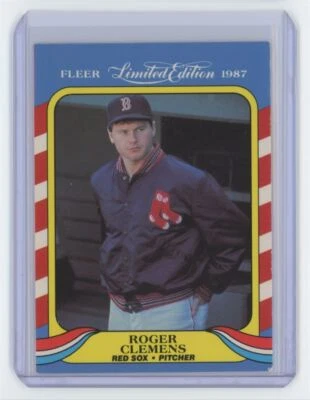 1987 Fleer Limited Edition Roger Clemens Boston Red Sox #9 - Image 1 of 2