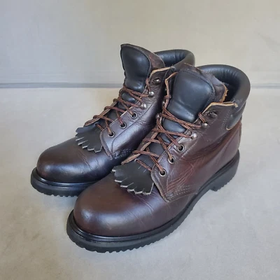 Red Wing 女式厚皮革 Oxblood 系带靴风格 1679 9b 码 — 第 1/4 张图片