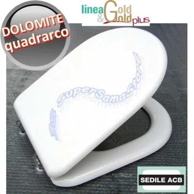 Sedile per wc QUADRARCO Ceramica Dolomite - marca ACB linea GOLD - Immagine 1 di 4
