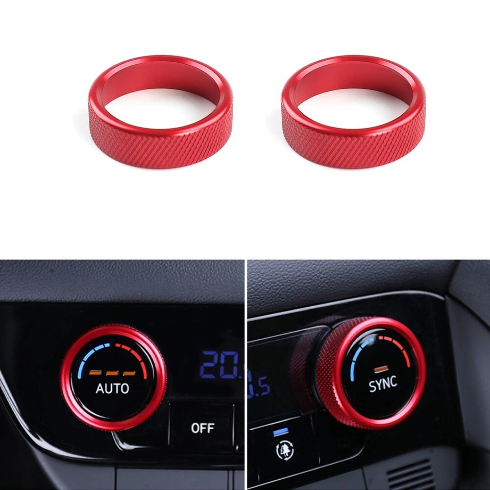 2PC Air Condition Switch Control Knob Cover Trim for Hyundai Elantra N 2021-2025 - Image 1 of 1
