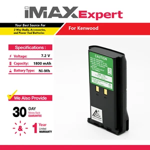 Batería 7,2V 1800mAh NiMh para Kenwood KNB-16, KNB-16A, KNB-17, KNB-17A, KNB-21 - Imagen 1 de 6