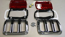 NEW! 1965-1966 Ford Mustang Tail Light Bezels, Lens, Gasket, Screw Kit Complete