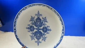 LJ Tempyo Pattern Blue & White Centered Floral Ironstone Ware Plate 7.5" - Picture 1 of 5