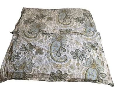 Pottery Barn Charlie Paisley органический хлопок королевские наволочки устойчивый фермерский дом - Изображение 1 из 4