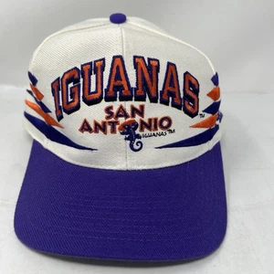Vintage San Antonio Iguanas Diamond Cut Hat Logo Athletic Snapback Cap Hockey - Picture 1 of 9