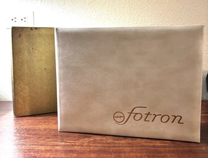 Fotron Fotoalbum mit Hülle & 20 doppelseitigen 3,5”x3,5” Heißsiegelseiten unbenutzt - Bild 1 von 14