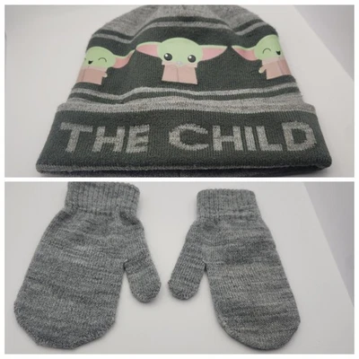 Набор шляп и варежек Disney Star Wars Baby Yoda размер 2T-4T  - Изображение 1 из 4