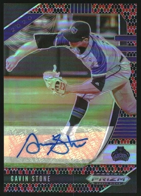2020 Prizm DP Base Autographs Prizms Snake Skin #159 Gavin Stone Auto /15 - Image 1 of 2