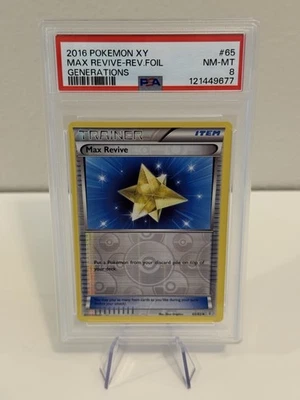 POKEMON MAX REVIVE 65/83 GENERATIONS REVERSE HOLO PSA 8 - Image 1 of 2