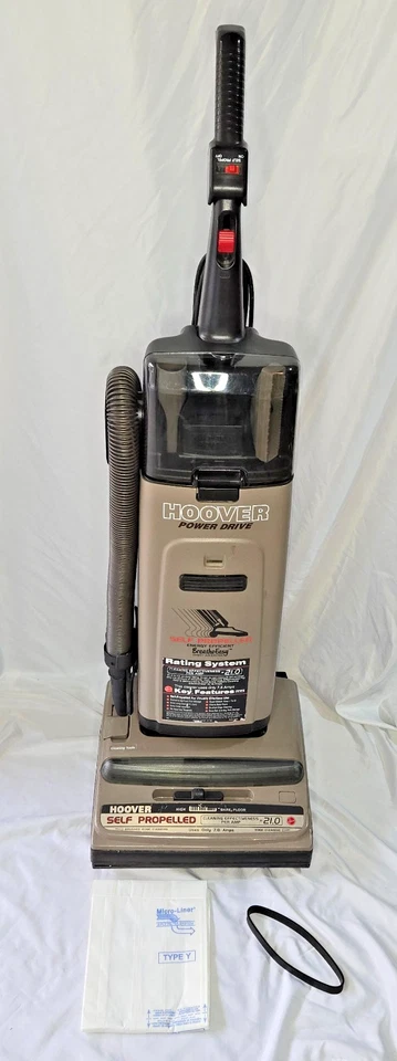 Hoover Power Drive Self Propelled Upright Vacuum New Belts & Bags U6311-930 - Image 1 of 4
