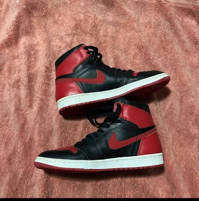 Air Jordan 1 Retro 1994 Bred Sneakers Size 11.5 - Image 1 of 4