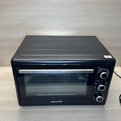 OptimumX 60 Liter Minibackofen Umluft Backblech Drehspieß MiniBackofen Pizzaofen - Bild 1 von 4