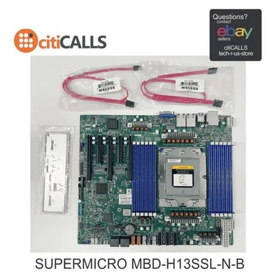 Supermicro MBD-H13SSL-N-B Motherboard SoC H13 AMD EPYC UP SP5 upto 256GB DDR5 - Image 1 of 4