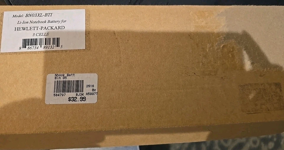 Battery Tech BN03XL-BTI REPLACEMENT BTI BATTERY FOR HP ENVY 13-AY, 13-BA, 13-BD, - Image 1 of 2