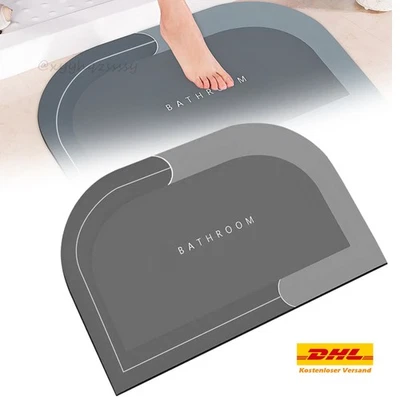 Badteppich Saugfähig Badematte Duschvorleger Antirutschmatte Sanft Badvorleger - Bild 1 von 4