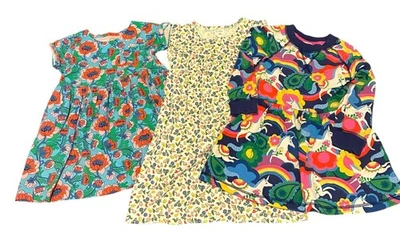 Mini Boden Girls Dresses & Nightgown Sz 3-4 4-5 Flowers Unicorns Rainbows 3 Pcs - Image 1 of 4