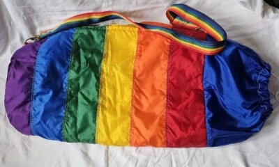 Bolso de Lona Orgullo Arco Iris Hecho Taylor Años 80 Correa Cordón Unisex Kawaii Foto 1 de 4