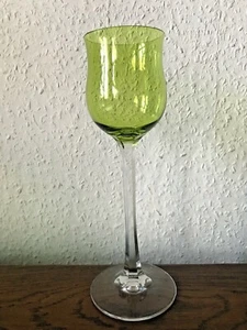 Weinglas - Sechskantstil grün - 60er Jahre - 21 cm - Bild 1 von 3