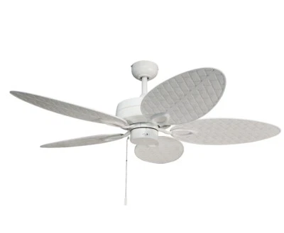 Harbor Breeze, 52" Indoor/Outdoor Ceiling Fan w White Wicker Blades | "Tilghman" - Image 1 of 4