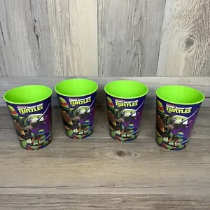 4 Teenage Mutant Ninja Turtles Birthday Party Plastic Cups New BPA Free 16 Oz - Picture 1 of 8
