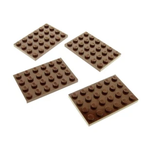 4x Lego Bau Platte 4x6 Basic rot braun Grundplatte Star Wars 75059 4271874 3032 - Bild 1 von 1