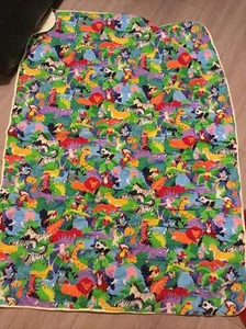 54” X 39” Handmade Colorful Zoo Blanket - Picture 1 of 7