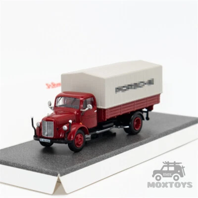 Schuco 1:87 MB L3500 Pr. Red/Pr. Blue Diecast Model Car - Image 1 of 4