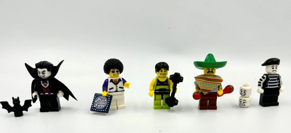 LEGO Minifigures Series 2: Vampire Weight Lifter Disco Dude Mime - Image 1 of 1