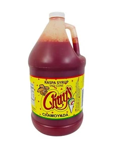Chamoyada Sno Cone Syrup 1 Galon 128 Ounce Raspa Flavor Chuy's - Picture 1 of 6