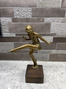 Vintage bruno zach austrian art deco Cast Metal "cabaret dancer" c.1920 - Picture 1 of 19