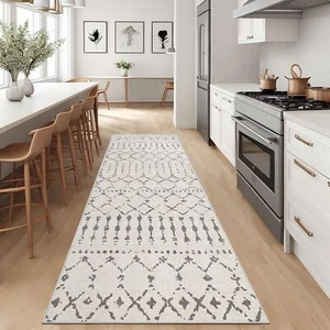 2'6''x8' Runner Rug For Entryway Indoor Boho Kitchen Runner Rug Non Slip Washabl - Picture 1 of 7