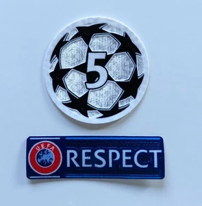2021/22 UEFA Champions League patch set Barcelona UEFA RESPECT patch - Picture 1 of 4