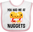 Inktastic You Had Me At Nuggets Baby Bib Snack Food Lunch Fun Cute Childs Fast