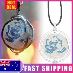 Blue Rose Necklace Pendant League of Legends Arcane Jinx Game Accessories Gift - Picture 1 of 12