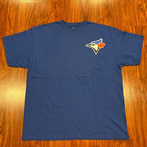 Majestic Men’s Toronto Blue Jays Blue Jersey Shirt 2XL XXL Baseball MLB Cover