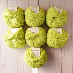 Filatura di Crosa Baby Honey ~ Lot of 7 ~ 1 Lime Green ~ Metallic ~ Sparkly - Picture 1 of 6