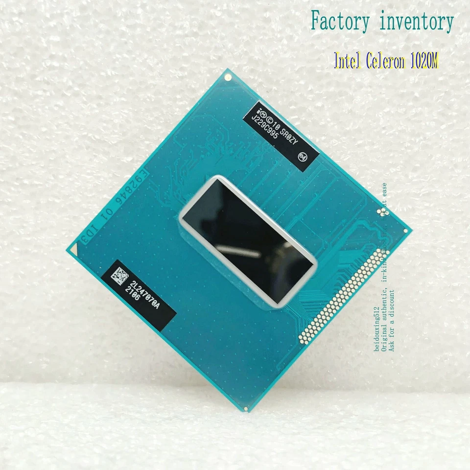 Intel Celeron 1020M Dual Core SR0ZY 2.1GHz /2MB /35W/ PGA 988 Notebook Processor - Image 1 of 4