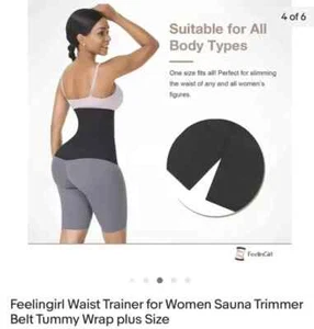 NEW Feelingirl Waist Trainer for Women Sauna Trimmer Belt Tummy Wrap New - Picture 1 of 2