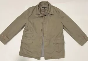 Vintage Structure Khaki Tan Field Jacket Men Size M Canvas Chore Coat - Picture 1 of 4