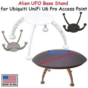 3D Printed Alien UFO Base Stand Support for Ubiquiti UniFi U6 Pro Access Point - Bild 1 von 4