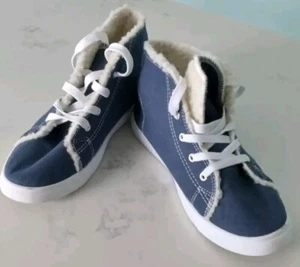 Beverly hills polo club Unisex Blue Canvas Keds B-high Top Varsity Size 7 - Picture 1 of 7
