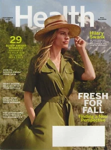 September 2020 HEALTH Magazine HILARY SWANK Fresh For Fall HTF Rare - Picture 1 of 1
