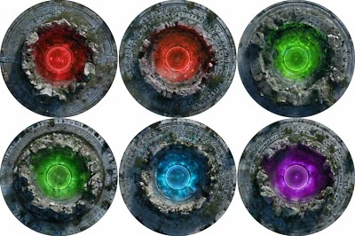 3D6 WARGAMING Age of Sigmar Neoprene Objective Marker Set - 7.57" - Scourge of Ghyran - Nexus